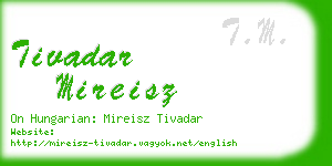 tivadar mireisz business card